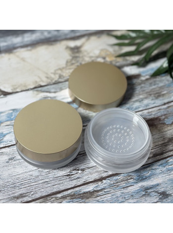 Баночка для пудры с сифтером для минеральной косметики ручной работы 25 мл