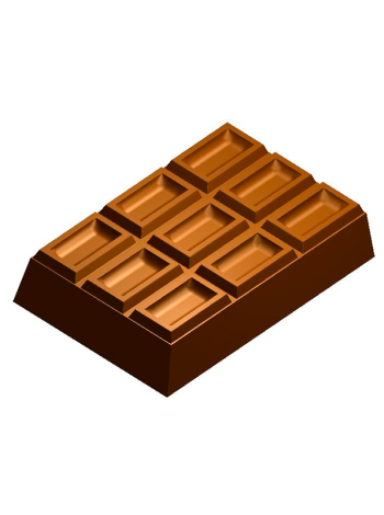 Шоколадка 832 - форма для мыла, свечей, шоколада пластиковая