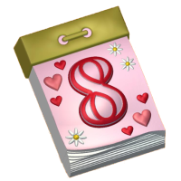 8 календарь 049 - форма для мыла пластик