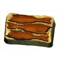 Бутерброд со шпротами (529) - форма для мыла пластик