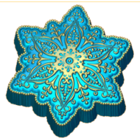 Снежинка 532 - форма для мыла пластик