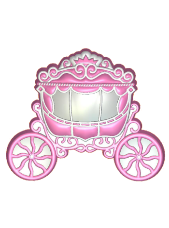 Карета 525 - форма для мыла пластик