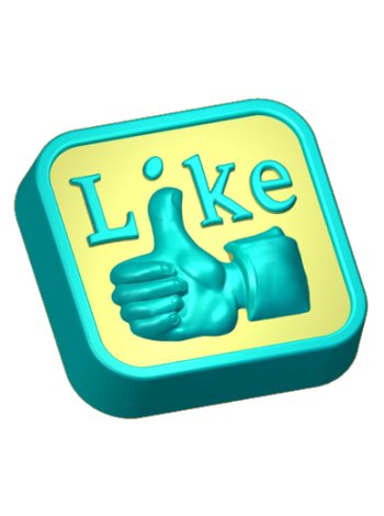 Лайк- формочка для мыла ручной работы