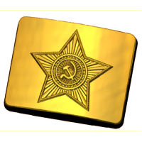 Бляха 043 - форма для мыла пластиковая