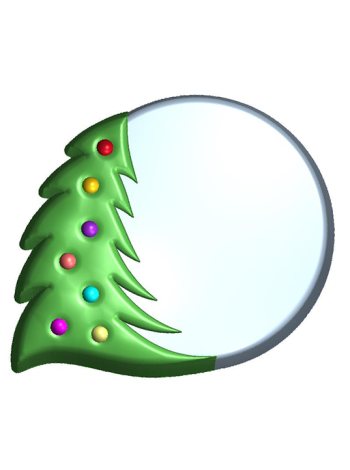 Елка круг под картинку