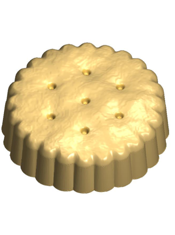 Крекер круглый 103- формочка для мыла, шоколада, свечей ручной работы