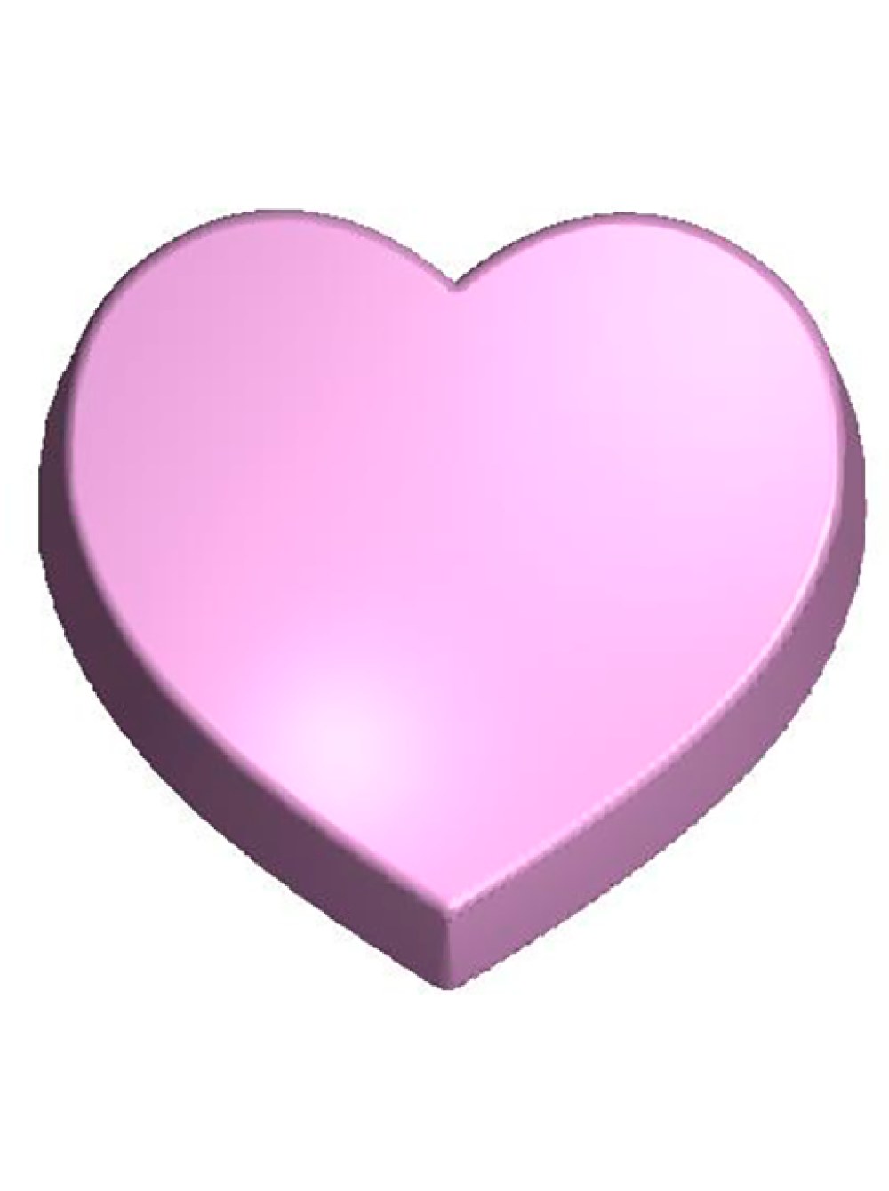 Сердце 5 Пряничное, пластиковая форма для мыла Мама Мыла