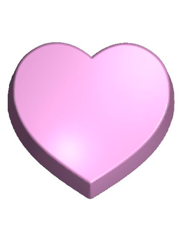 Сердце подь картинку - формочка для мыла и шоколада ручной работы