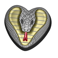 Кобра сердце (254) - форма для мыла и шоколада пластиковая
