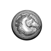 Медальон с конем (912) - форма для мыла пластиковая