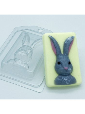 Заяц Портрет  - формочка для мыла 