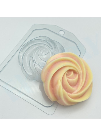 Кремовая завитушка  - формочка для мыла 