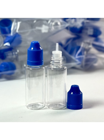 Флакон 20 мл ПЭТ с капельницей и крышкой 10 шт для косметики ручной работы купить 