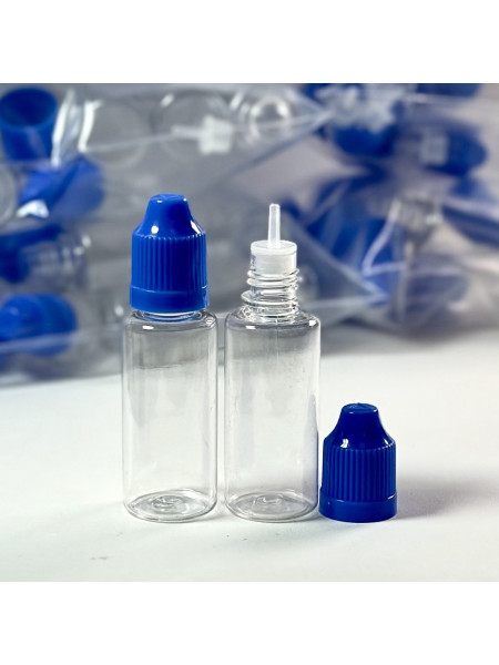 Флакон 20 мл ПЭТ с капельницей и крышкой 10 шт
