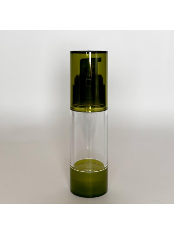 Вакуумный диспенсер зеленый 30 мл - тара для косметики