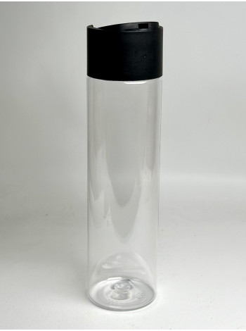 Флакон 250 мл прозрачный с крышкой диск-топ для шампуней 