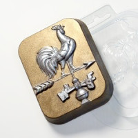 Флюгер Петух - форма для мыла пластиковая