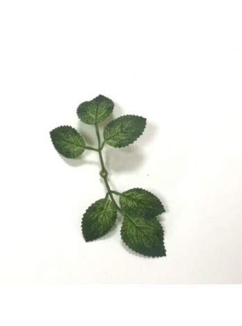 Лист розы ветка 6 шт малая - зелень для мыла