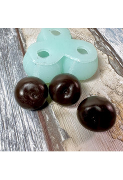 Вишня 3 ягодки - силиконовая 3D форма