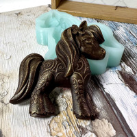 Лошадка - силиконовая 2D форма