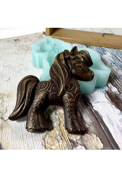 Лошадка - силиконовая 2D форма