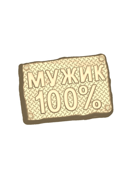 Мужик 100% - пластиковая форма