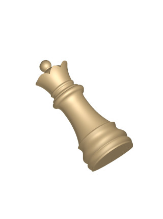 Ферзь шахматный - пластиковая форма