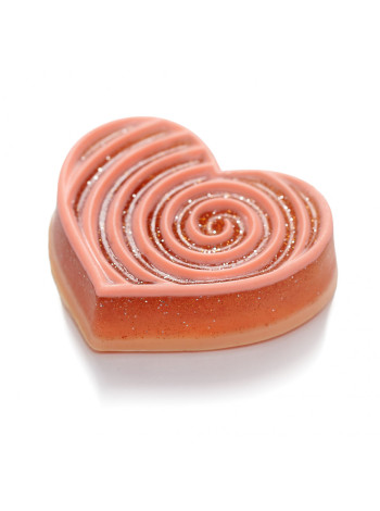 Сердце спираль - формочка для мыла ручной работы