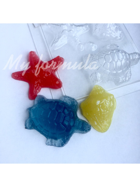 Морские - форма для мыла пластик 