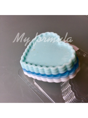 Сердце с волной - формочка для мыла, свечей, шоколада пластиковая в интернет-магазине Моя формула