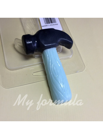 Молоток с деревянной ручкой - форма для мыла пластик