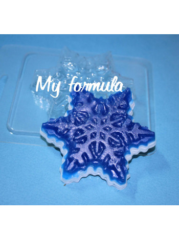 Снежинка (180) - форма для мыла ручной работы