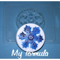 Снежинка (199)  - форма для мыла пластиковая