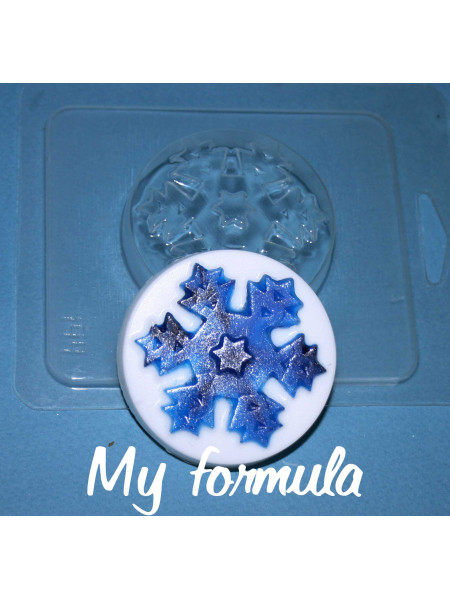 Снежинка (199)  - форма для мыла пластиковая