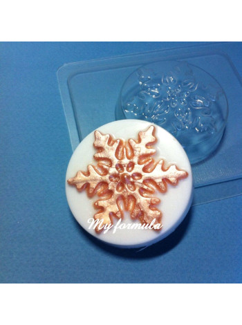 Снежинка (201)  - форма для мыла пластиковая купить