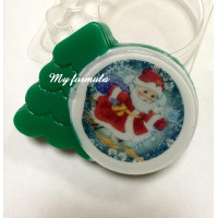 Новогодняя открытка  - форма для мыла пластиковая