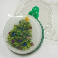 Новогодний шар  - форма для мыла пластиковая