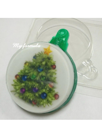 Новогодний шар  - форма для мыла 