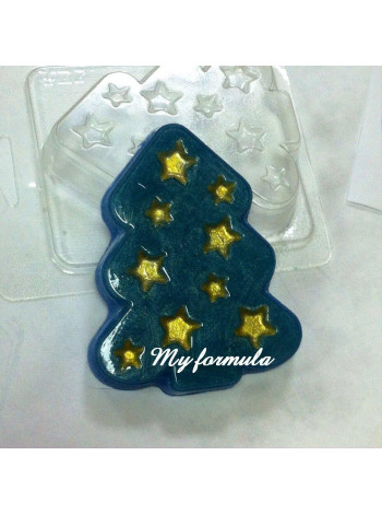 Звездочки и елка формочка для мыла ручной работы в интернет-магазине Моя формула