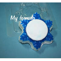 Снежинка (380) - форма для мыла пластиковая 