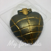 Сердце граната - форма для мыла пластиковая