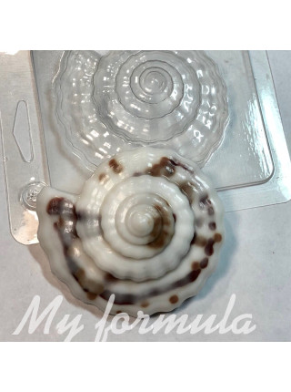 Ракушка спираль - форма для мыла пластик