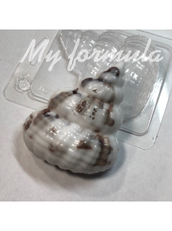 Ракушка 477 - формочка для мыла, свечей, шоколада ручной работы пластиковая