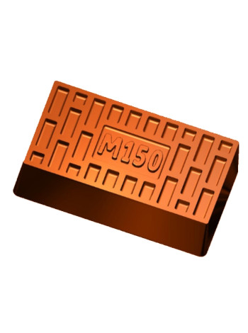 Кирпич 046  - формочка для мыла ручной работы