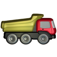 Грузовичок 509  - форма для мыла пластиковая