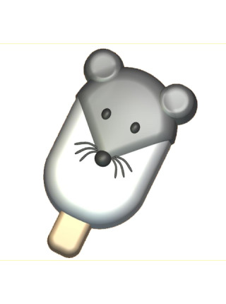 Мороженое Мышка (577) - форма для мыла пластик