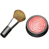 Румяна и кисть (555) - форма для мыла пластик