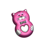 Восьмерка Кот 691  - форма для мыла пластиковая