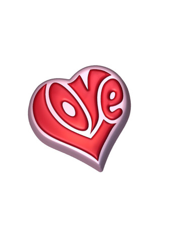 Сердце Love 679 - формочка для мыла ручной работы