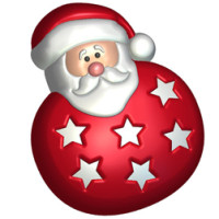 Санта игрушка (664) - форма для мыла пластиковая
